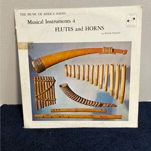 Musical Instruments 4: Flutes & Horns of Africa LP 1972 Folk Traditional Music